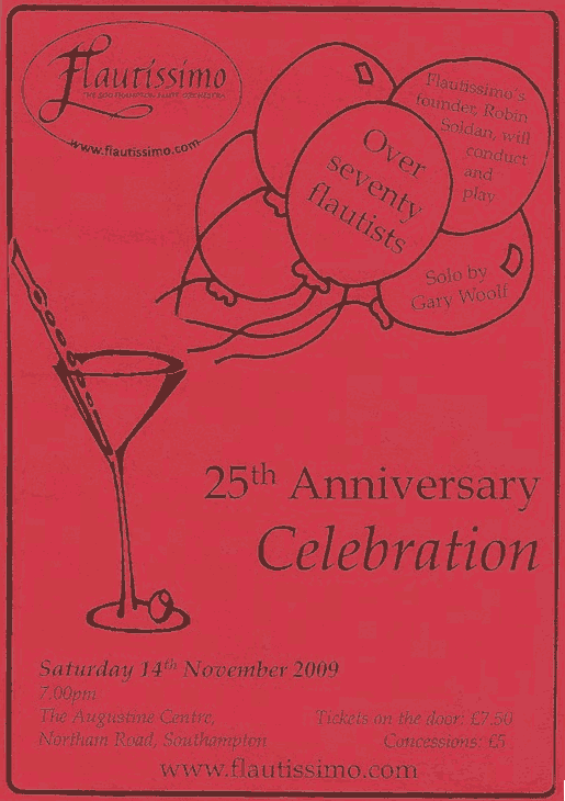 Poster to advertise the evening concert