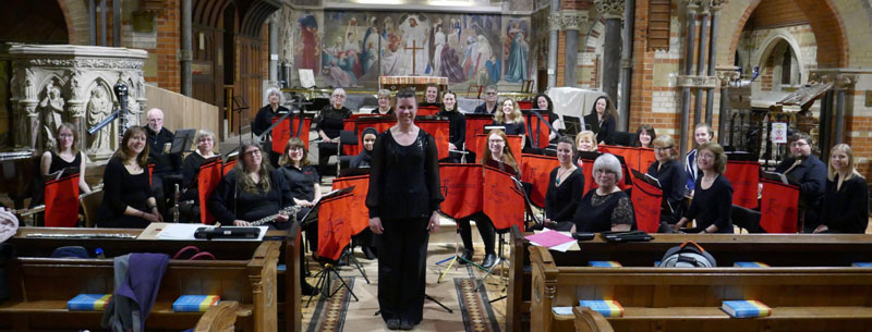 Flautissimo performing at St Michael and All Angels Church