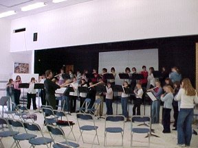 Thornden School with Ian Clarke, May 2002